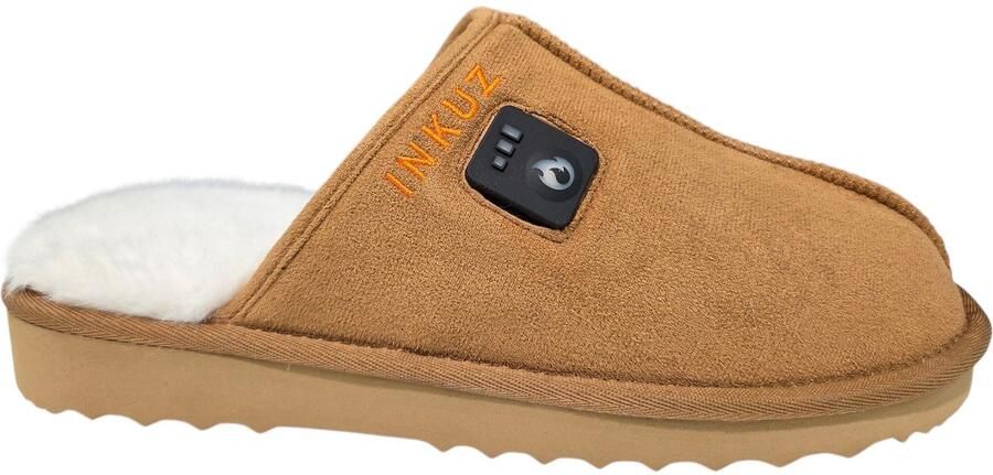 Heren Cognac Infrarood Verwarmings Pantoffels Cogna