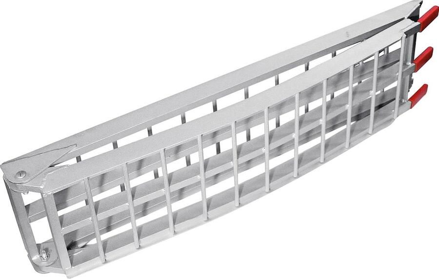 Inklapbare aluminium oprijplaat 340 kg x oprijrail motorfietsaanhanger oprijplaat verlaadrail inklapbaar