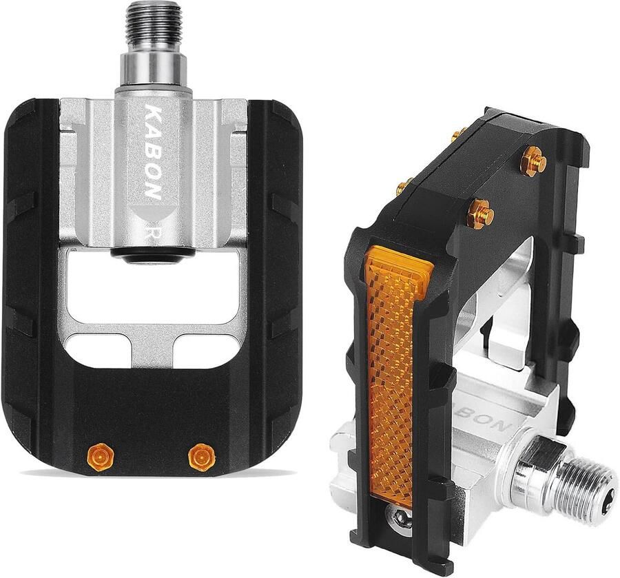 Inklapbare Fiets Pedalen Aluminium Universele 9 16 inch Antislip Fietspedalen voor Vouwfiets BMX Racefiets & Mountainbike (Zilver)