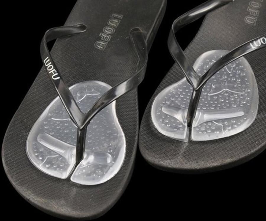 Inlegzolen Antislip Gelinzetstukken Teenslippers Teenbescherming Schokabsorberend Transparant 10 x 7 x Gelkussens