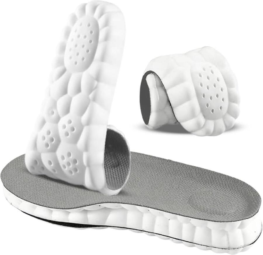Inlegzolen van traagschuim met ondersteuning van de voetboog inzetstukken voor gymschoenen ademend en schokabsorberend comfortabele demping