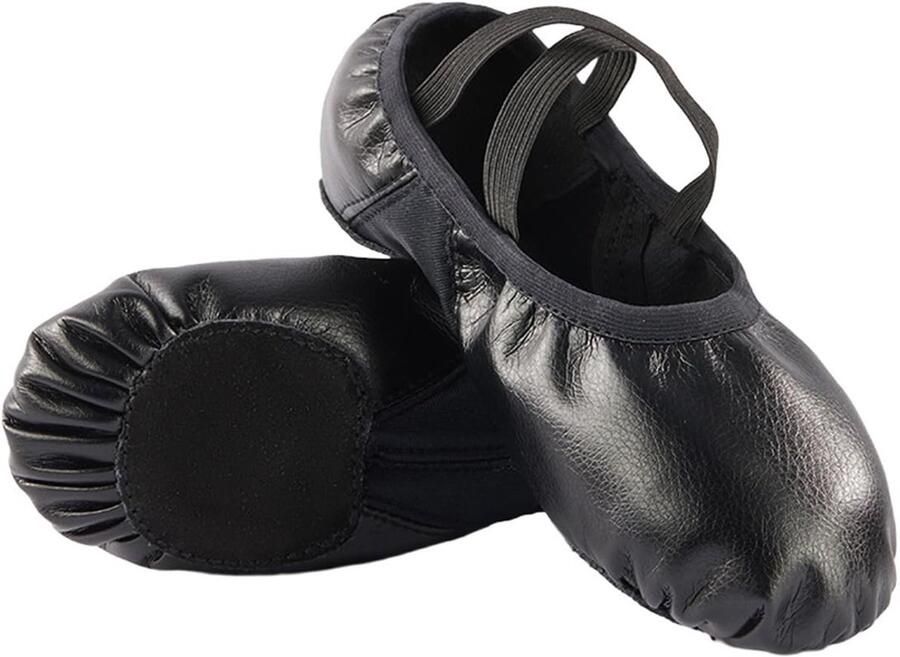 Inovra- Dansschoenen Dames Antislip Varkensleer Ademend Elastisch Comfortabele Hak Danspantoffels