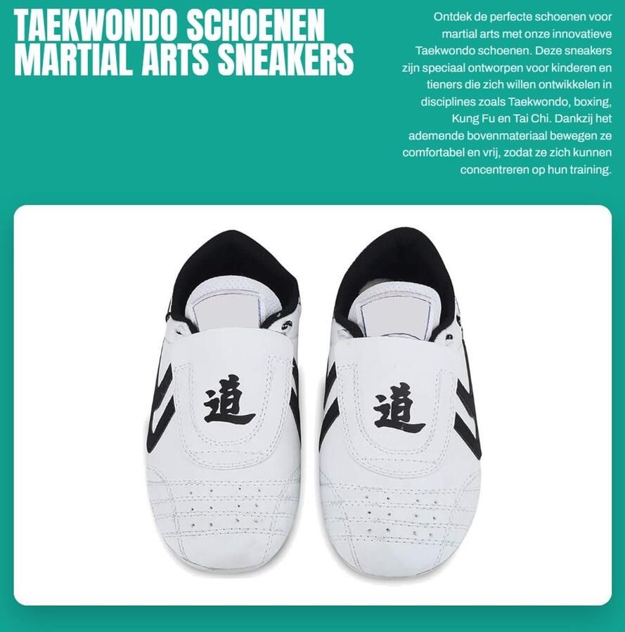 Inovra- Taekwondo Schoenen Lichtgewicht Antislip Rubberzolen Ade d Bovenmateriaal Vechtsport Schoenen Geschikt voor Kinderen en Tieners Martial Arts Schoenen