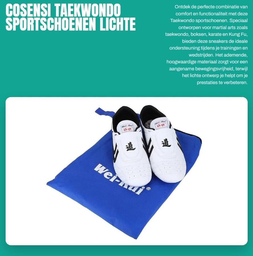 Inovra- Taekwondo Schoenen Lichtgewicht Vechtsport Schoenen Martial Arts Sneakers Ade d Materiaal Rubber Zolen Innovatief Ontwerp