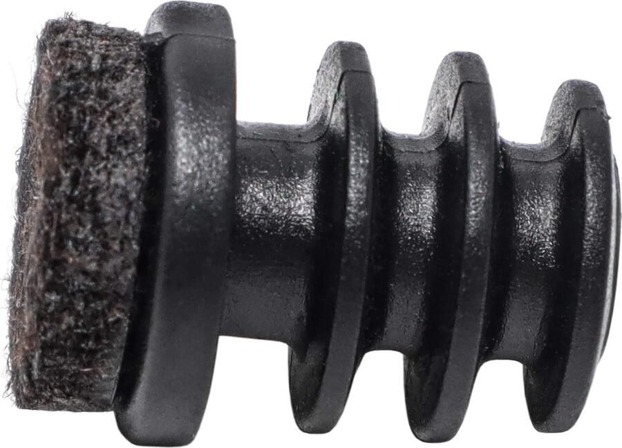INS-R-F-BL-20-4 INS-R-F-BL-20 4 x lamellenstoppen met vilt zwart Ø mm