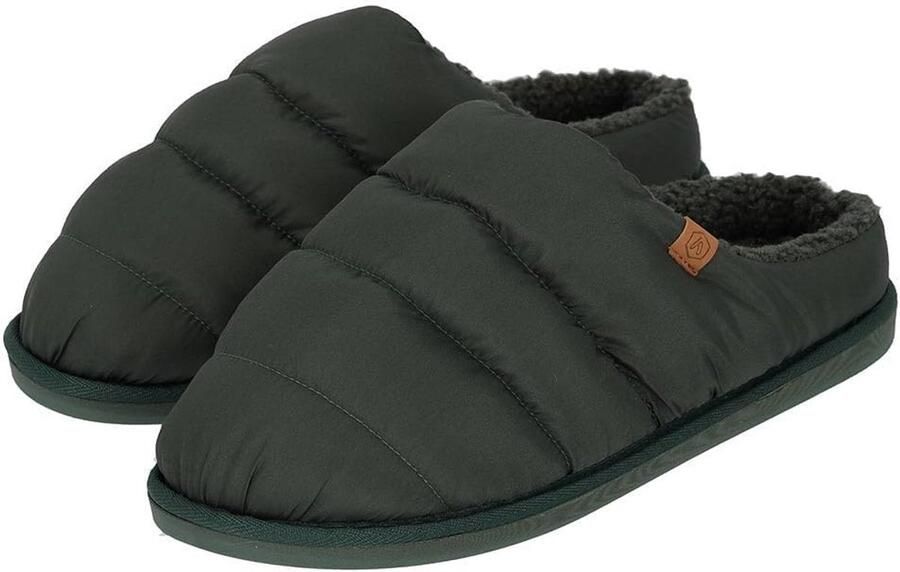 Instap Pantoffels Heren Comfortabele Sloffen Ontspannen Thuis Gewatteerd Puffer Effect Uniekleurig