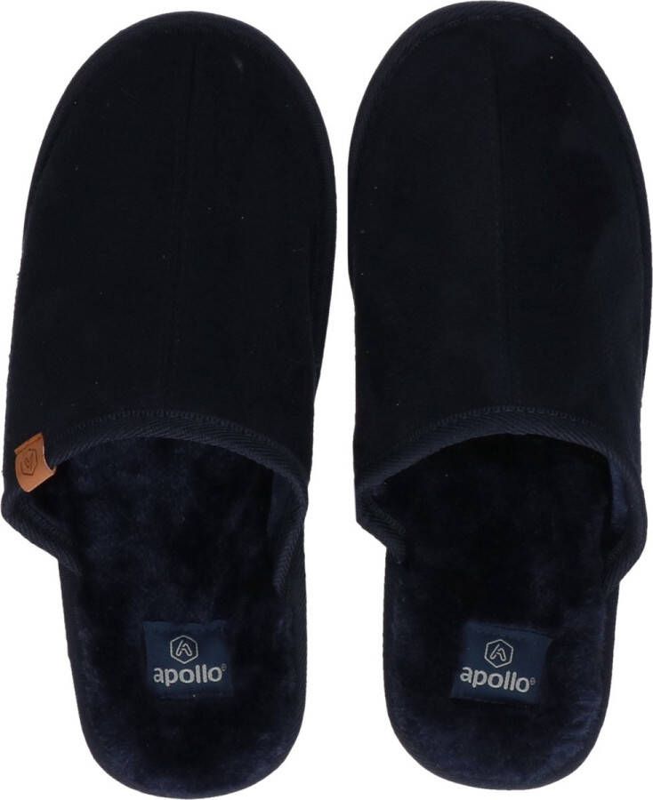 Merkloos Sans marque Instap sloffen pantoffels heren Navy Blauw - Foto 1