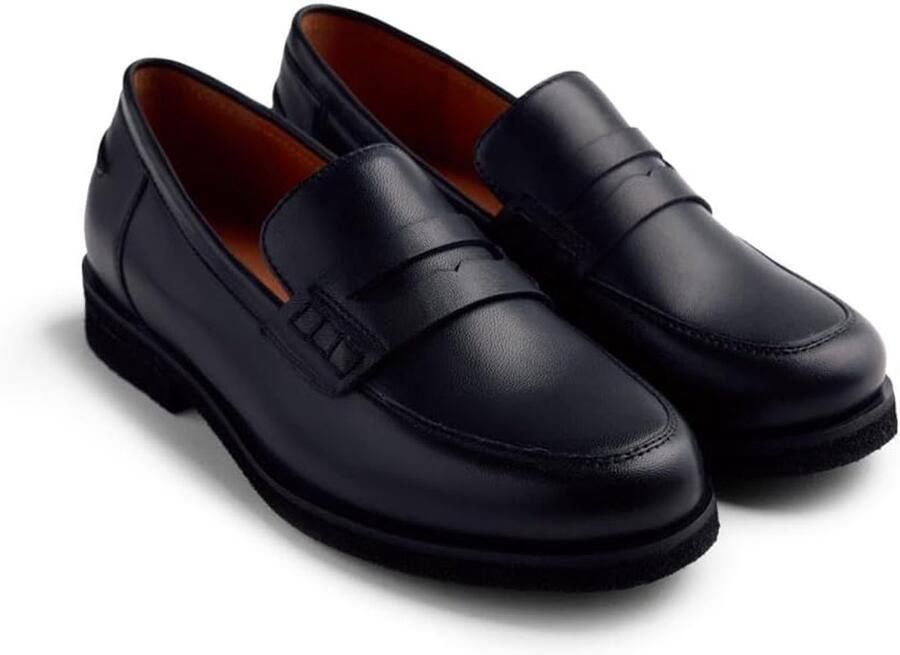 Instapschoenen Dames Mocassins Leer Comfortabel Lopen Ultralicht Materiaal Zwart