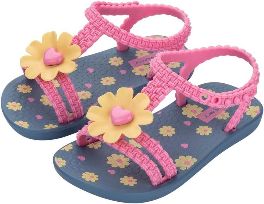 Ipanema Daisy Slippers Kinderslippers Bloem Zomerse Wandelingen Bloemenprint en Applicatie Unisex Kind Roze