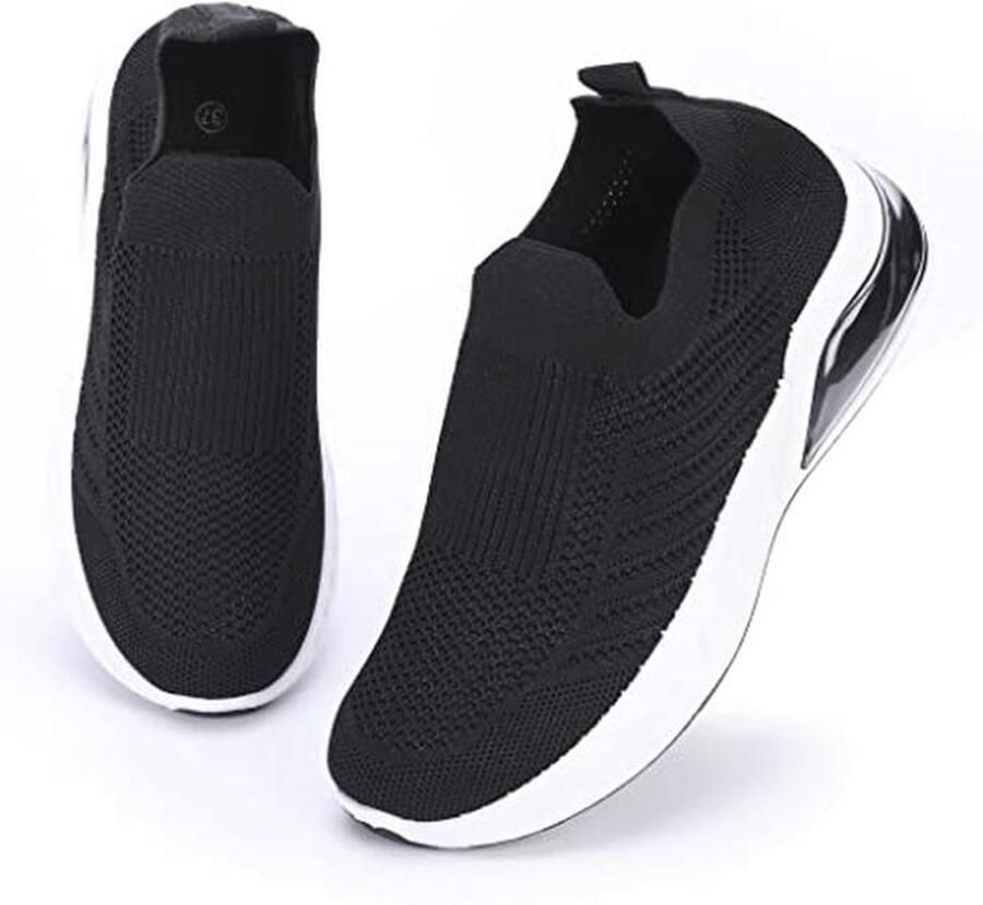 Irisaa Slip-on damesschoenen sneakers ademende gymschoenen fitnessschoenen wandelschoenen meisjes lichte hardloopschoenen voor op straat