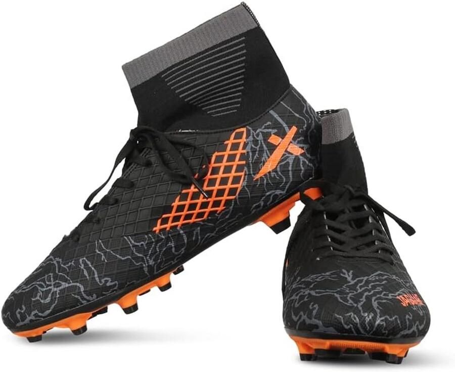 Jaguar Voetbalschoenen Zwart Oranje voor Heren en Jongens