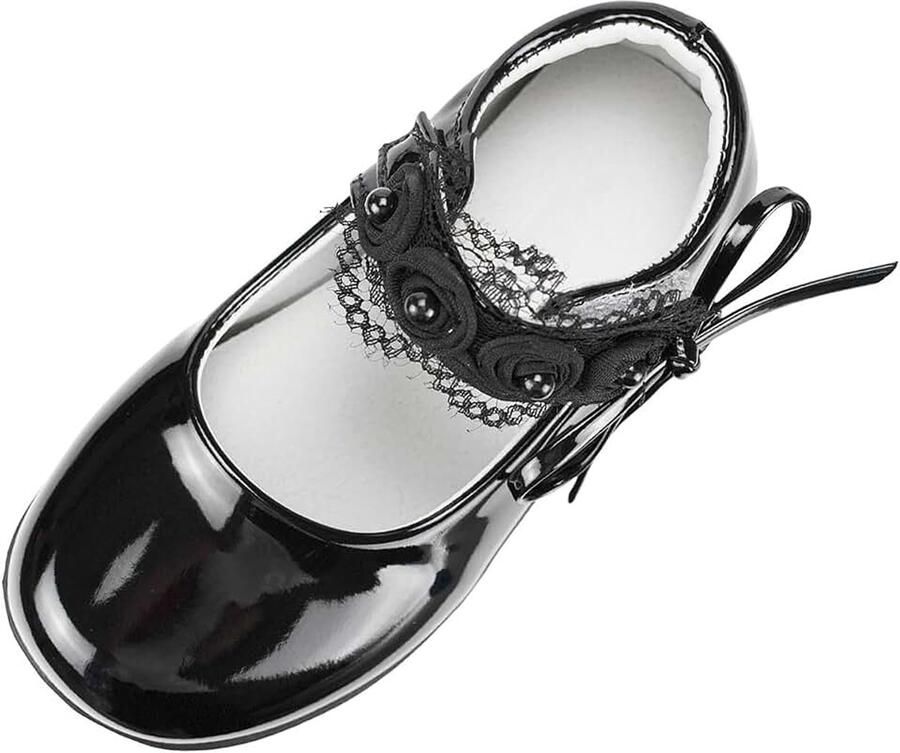 Jane elegante schoenen voor meisjes platte ballerina's met strik van kant voor bruiloft feest activiteit school