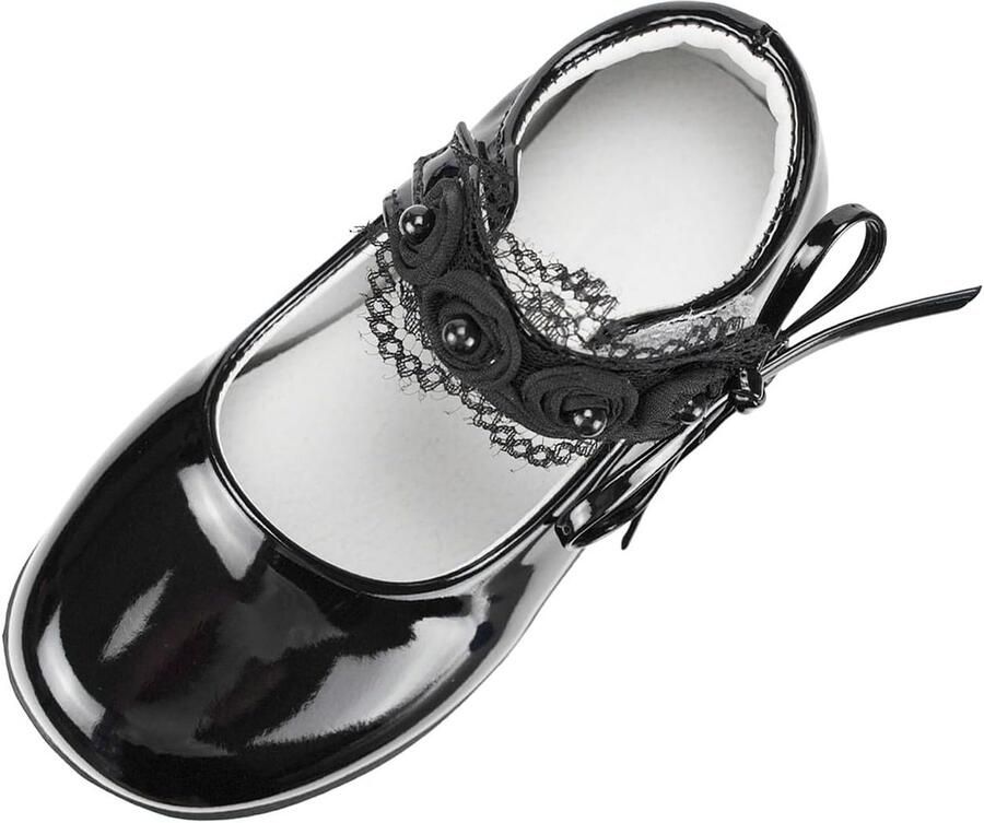 Jane elegante schoenen voor meisjes platte ballerina's met strik van kant voor bruiloft feest activiteit school