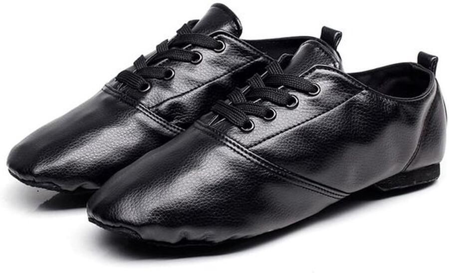 Jazz Dansschoenen Dames Dansschoenen Comfortabele Grip Zwart Split Zool Perfect voor Ballet Gymnastiek en Fitness E