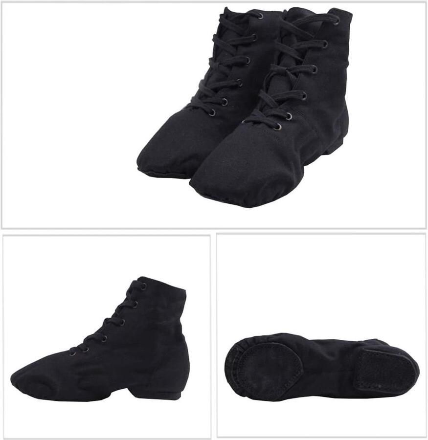 Jazzschoenen voor dames zeildoek balzaal balletschoenen gymnastiekschoenen meisjes moderne jazz danslaarzen balletslippers ballerina's dansschoenen gymnastiekschoenen