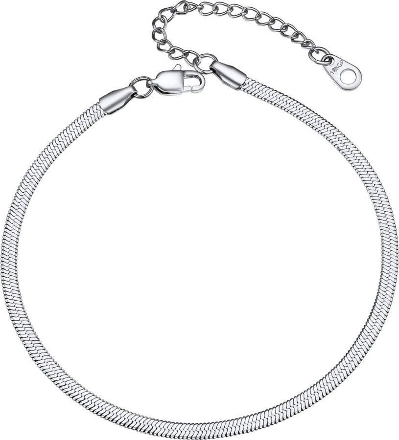 SIERADEN Enkelbandjes voor dames en meisjes enkelkettingen van roestvrij staal verstelbare enkelbandjes in Figaro tarwe marineblauw twist rope Cubaans goud aangepaste voetketting voor zomersandalen sieraden voor blote voeten