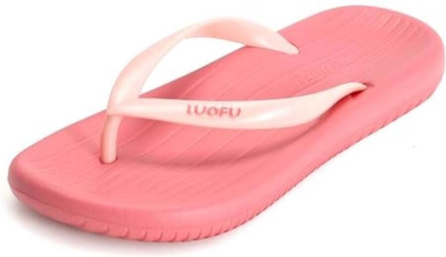 JOMIX Modieuze teenslippers voor dames rubberen zool ondersteuning boog douche strand zwembad lichte antislip pantoffels SD9063