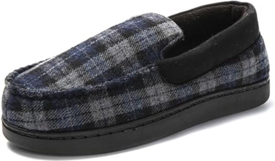 JOMIX Sloffen Heren Mocassin Heren Vilt Winter Warme Slippers Pantoffels Pluche Gevoerd Gesloten Comfortabele