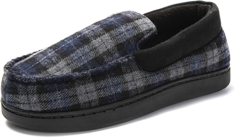 JOMIX Sloffen Heren Mocassin Heren Vilt Winter Warme Slippers Pantoffels Pluche Gevoerd Gesloten Comfortabele