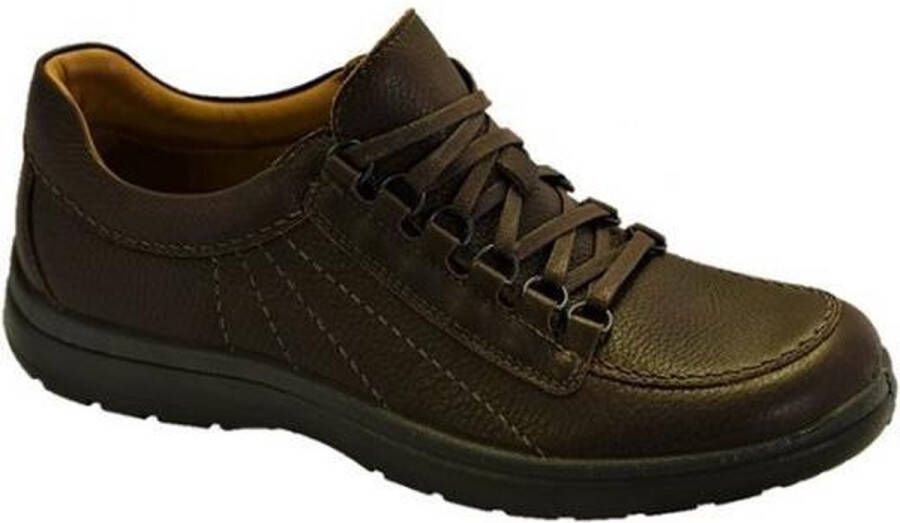 Jomos Leren Schoen veter mollier 464211 Asphalt