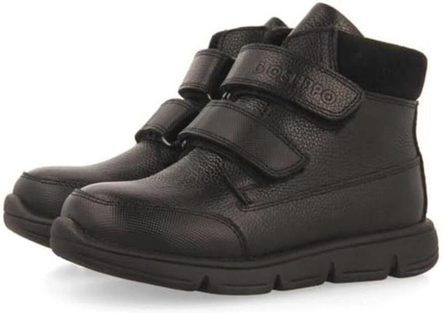 Jongens sauna Oxford laars in marineblauw met leren afwerking