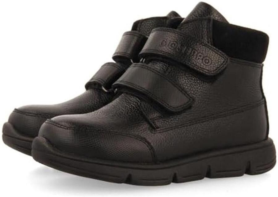 Jongens sauna Oxford laars in marineblauw met leren afwerking