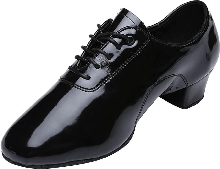 Jongens schoenen antislip zachte zool kostuumschoenen party schoenen mode performance jurk schoenen effen mid chunky hak jongens dansschoenen avondschoenen dansschoenen veterschoenen