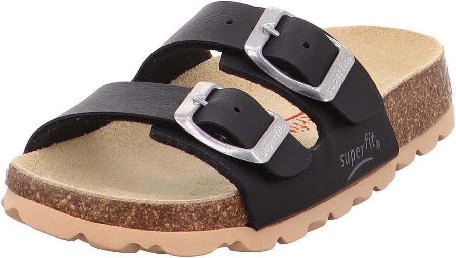 Kinderslofjes met kurken voetbed voor jongens Blauwe binnen- en buitensandalen