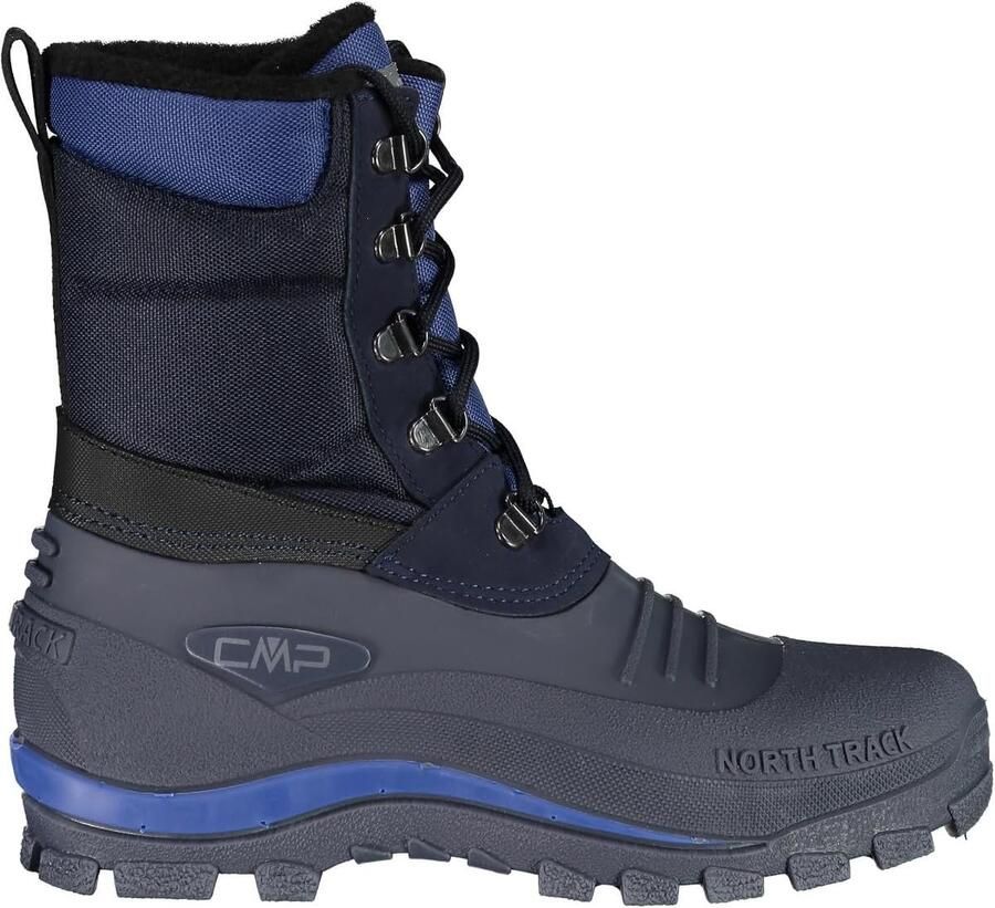 Jongens Snowboots Zwart Blauw Waterdichte Winterlaarzen met Profielzool
