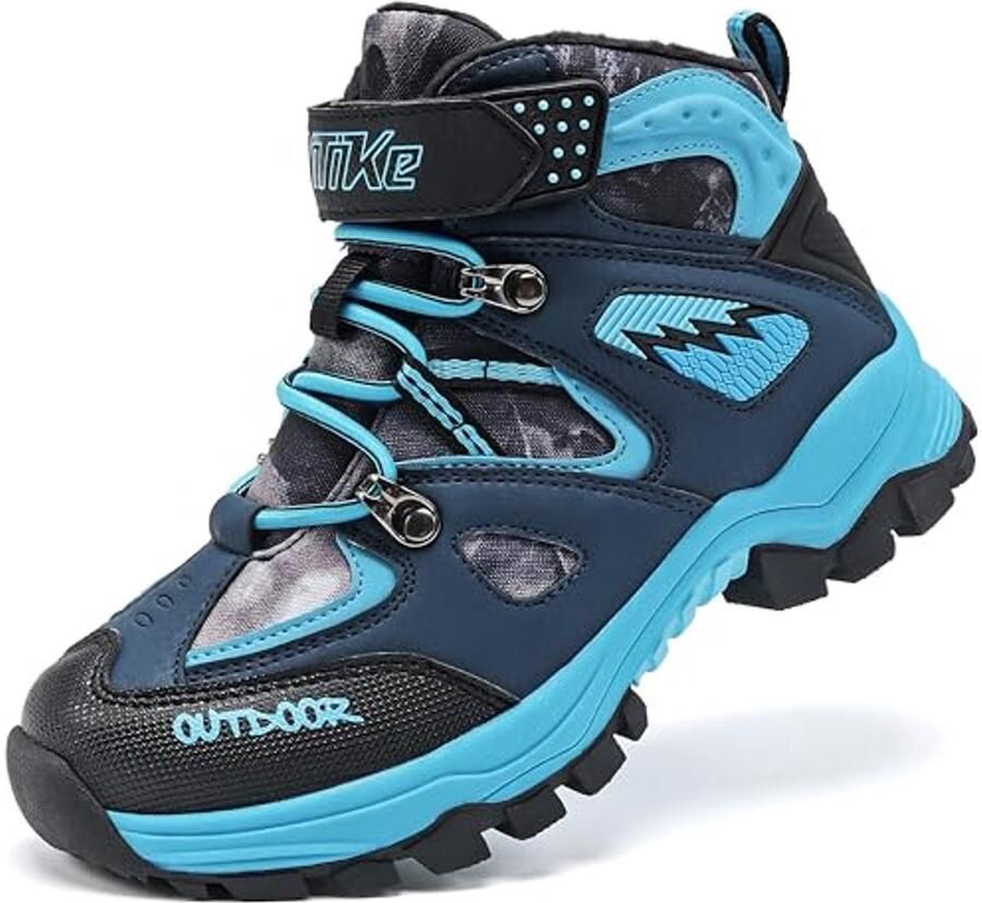 Winterlaarzen voor Jongens Gevoerde Waterdichte Sneeuw- en Wandelschoenen