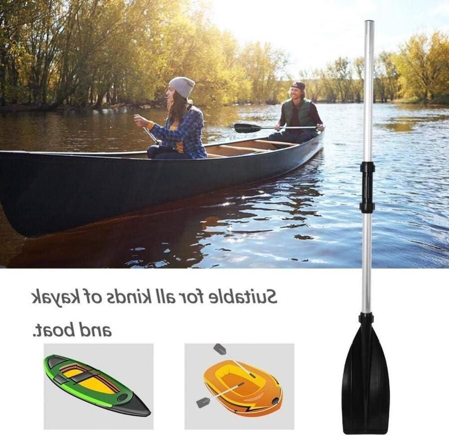 Kajakpeddels 2 Pack Boot Roeispanen Lichtgewicht Kajak Peddel Aluminium Boot Peddel Afneembare Kajak Roeispanen for Alle Soorten Kajak en Boot