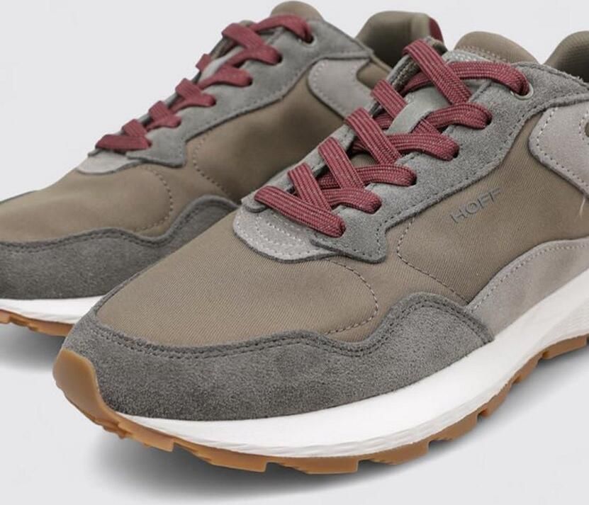 Kaki Platte Sportschoenen voor Heren Comfortabele Sneaker Stijl