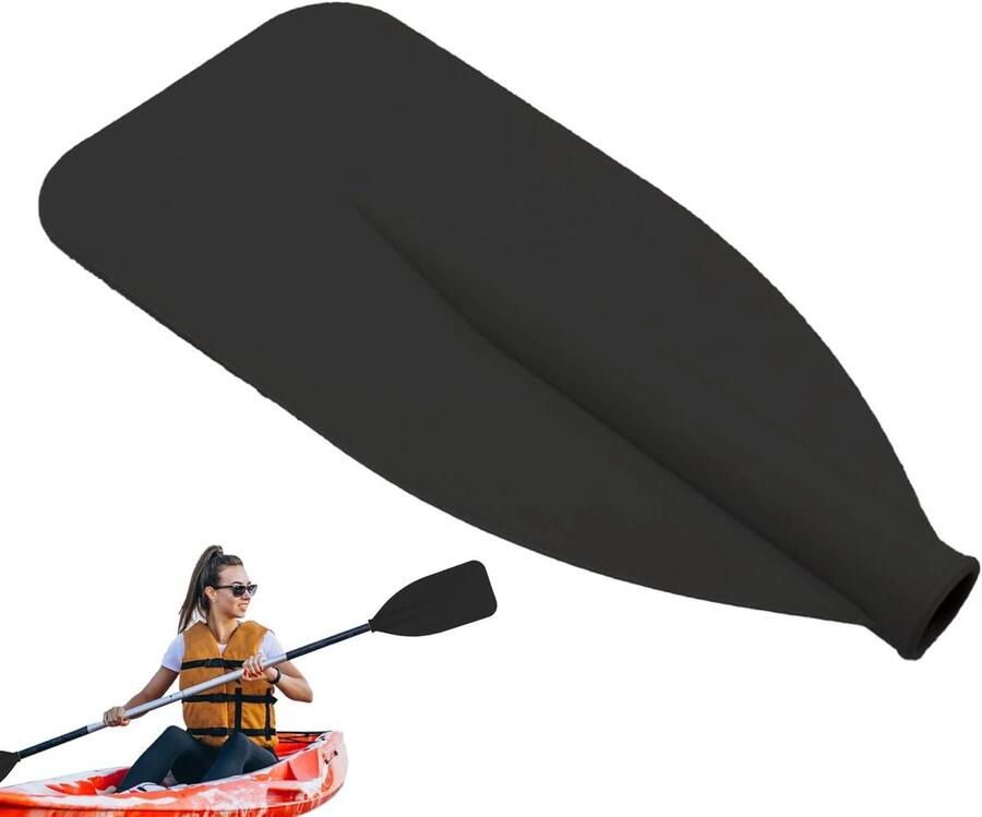 Kano Peddel Roeirie Boot Watersport Varen Stevige Aluminium Constructie 388x Zwart