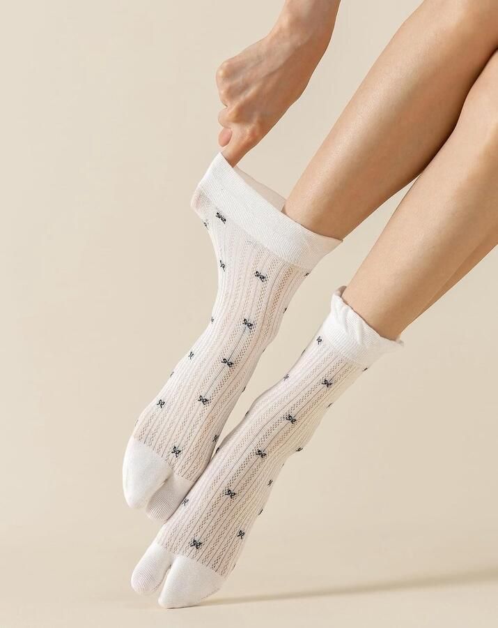 Kant Sexy Tabi Sokken voor Vrouwen Flip Flops Gescheiden Sok Ruche Frilly Sport Casual Sokken voor Dagelijks Dragen - Foto 2