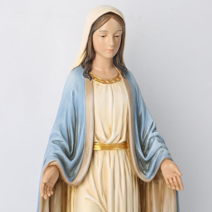 Katholieke Gezegende Maagd Maria Standbeeld Heilige Moeder Figuur voor Altaar Katholieke Woondecoratie Religieuze Geschenken aan Mam 12 5 in H Handgeschilderde Klassieke Renaissance Sculptuur