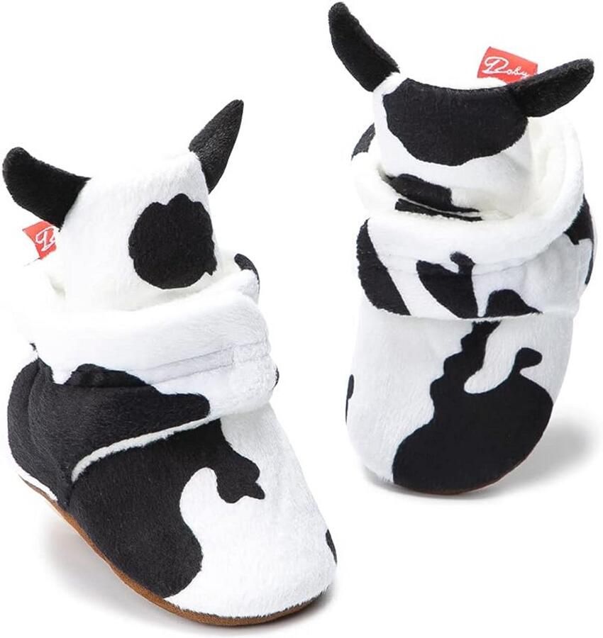 Katoenen enkelboots voor pasgeborenen warm zacht en antislip