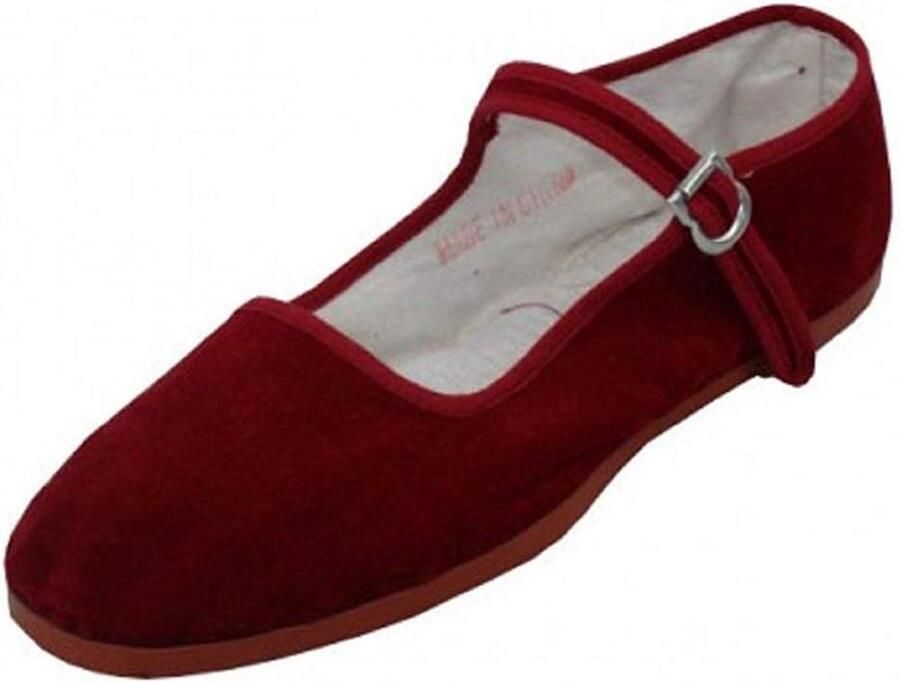 Katoenen Mary Jane Ballerina Schoenen voor Dames Platte Ballet Flats
