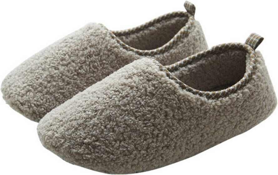 Katoenen pantoffels L Schoenlengte Herfst- en winterpantoffels Warme pantoffels Comfortabele pantoffels Huisschoenen met zachte warme voering Antislip lichtgewicht en ade d