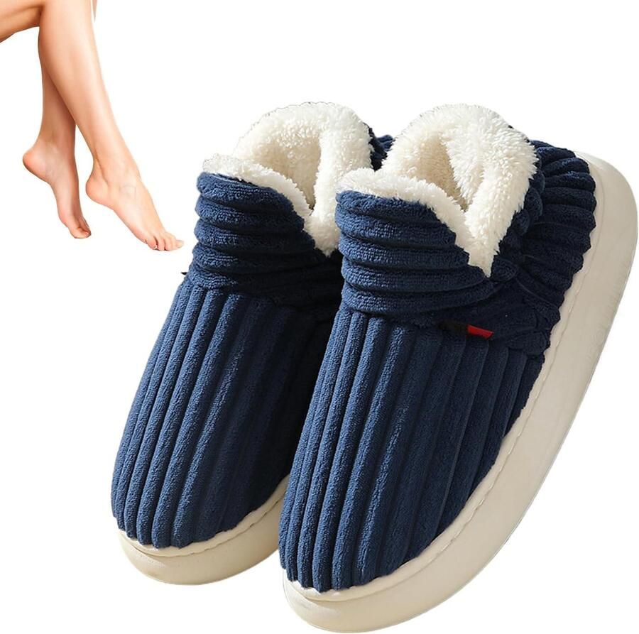 Katoenen schoenen Geschikt voor voetlengte Warm en comfortabel Pantoffels Katoenen pantoffels Antislip voor herfst en winter Lichtgewicht en ade d Bestel een maat groter