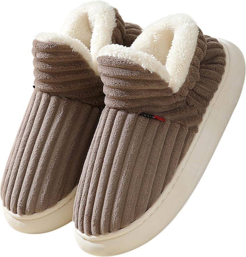 Katoenen schoenen XL Buitenlengte Binnenlengte Pantoffels Warm en comfortabel Katoenen pantoffels Antislip voor herfst en winter Lichtgewicht en ade d Geschikt voor binnen- en buitengebruik