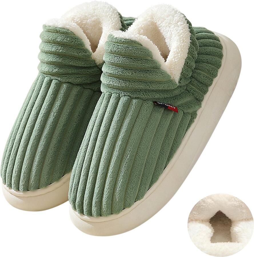 Katoenen schoenen M Buitenlengte Binnenlengte Pantoffels Warm en comfortabel Katoenen pantoffels Antislip voor herfst en winter Lichtgewicht en ade d Geschikt voor binnen- en buitengebruik