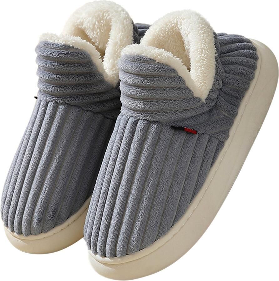 Katoenen schoenen XL Buitenlengte Binnenlengte Pantoffels Warm en comfortabel Katoenen pantoffels Antislip voor herfst en winter Lichtgewicht en ade d Geschikt voor binnen- en buitengebruik