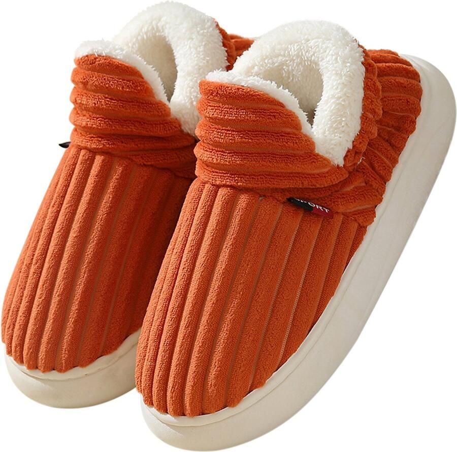 Katoenen schoenen XL Buitenlengte Binnenlengte Pantoffels Warm en comfortabel Katoenen pantoffels Antislip voor herfst en winter Lichtgewicht en ade d Geschikt voor binnen- en buitengebruik
