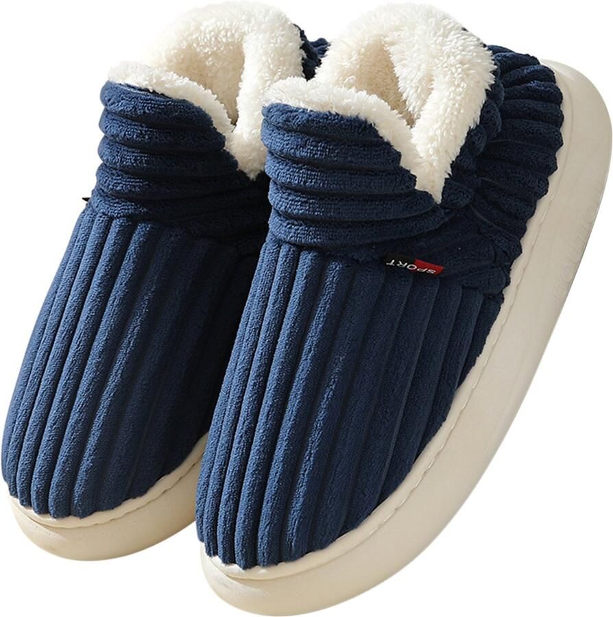 Katoenen schoenen XL Buitenlengte Binnenlengte Pantoffels Warm en comfortabel Katoenen pantoffels Antislip voor herfst en winter Lichtgewicht en ade d Geschikt voor binnen- en buitengebruik
