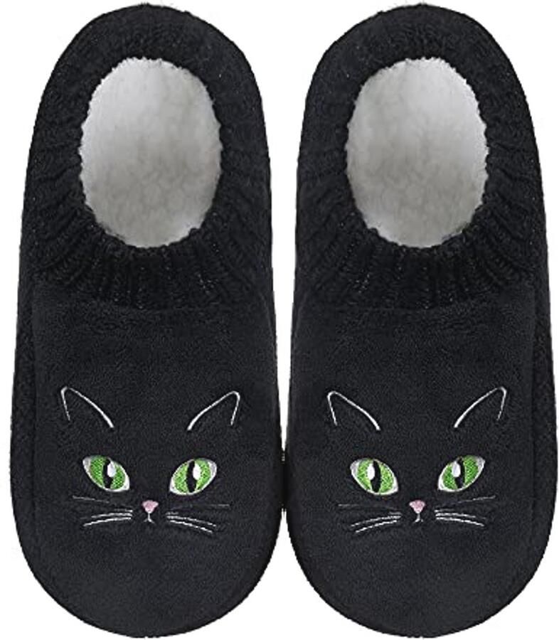 Katten Slippers Dames Antislip Pluizige Ballet Warm Huis Sokken