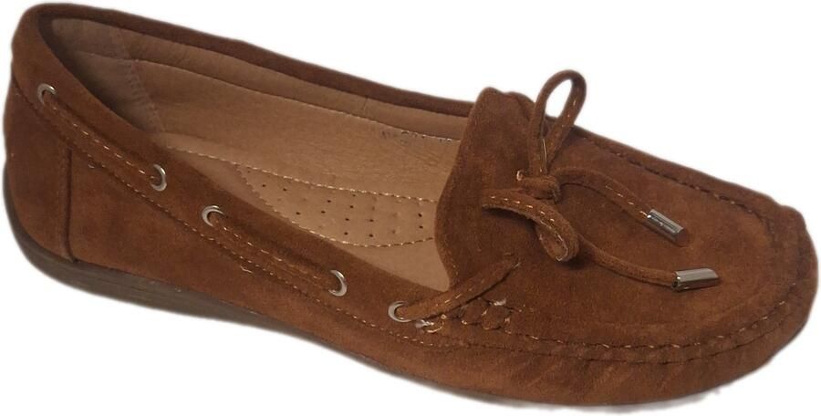 KAYLA MOCCASIN-SOFT SUEDELOOK-CAMEL