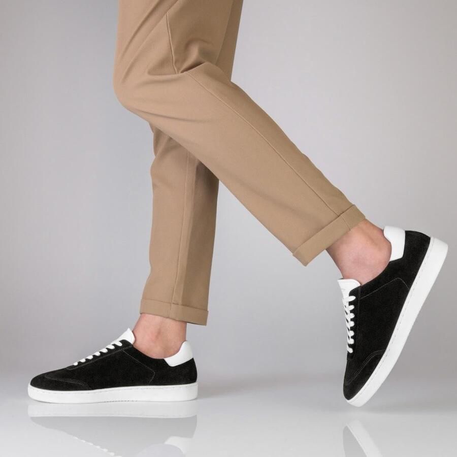 Kern Suny Dance Sneakers voor heren 7415 suède zwart normale breedte doorlopende PU-zool uitneembare tussenzool met meerdere breedtes