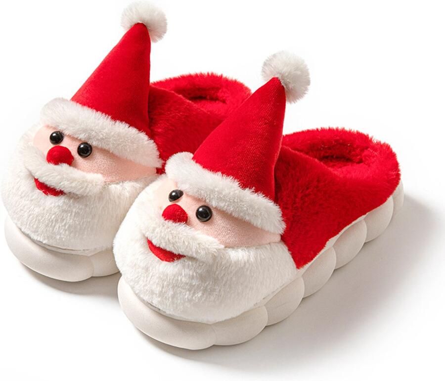 Kerst Pantoffels Kerst Sloffen Home Sloffen Pantoffels Open Sloffen Warm Met Pluche Voering Creatief Interessant Verrassend