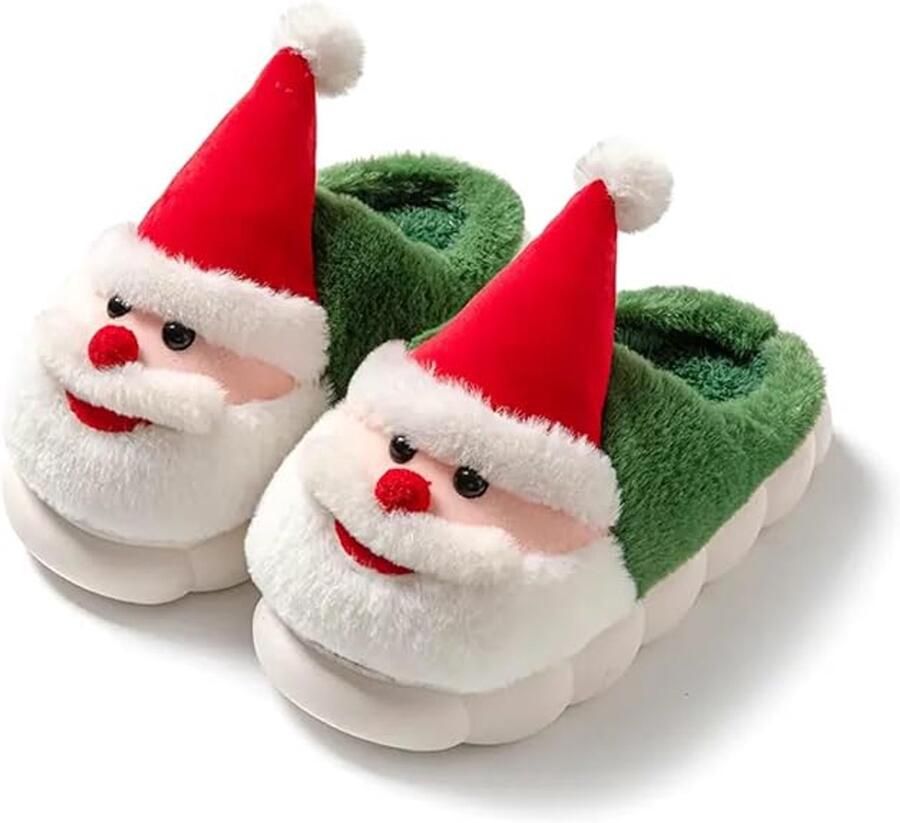 Kerst Pantoffels Kerst Sloffen Home Sloffen Pantoffels Open Sloffen Warm Met Pluche Voering Creatief Interessant Verrassend