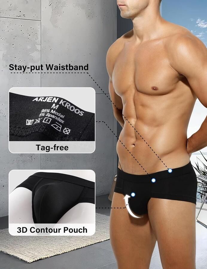 Kevin Heren Slip Boxer Briefs Mannen Slips Ondergoed Heren Boxershorts Onderbroek Sportondergoed Men's Underwear
